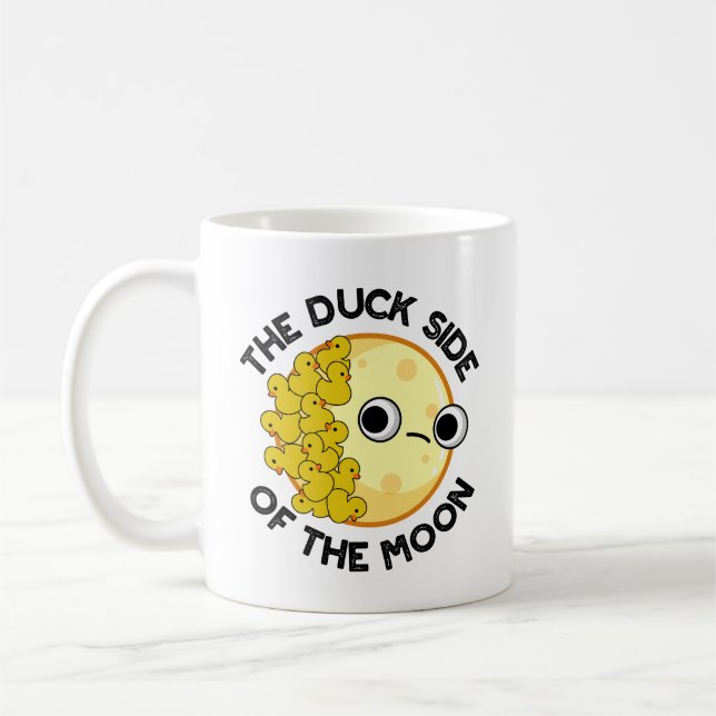 Mug Le Côté Canard De La Lune Amusante Astronomie Pun (Gauche)