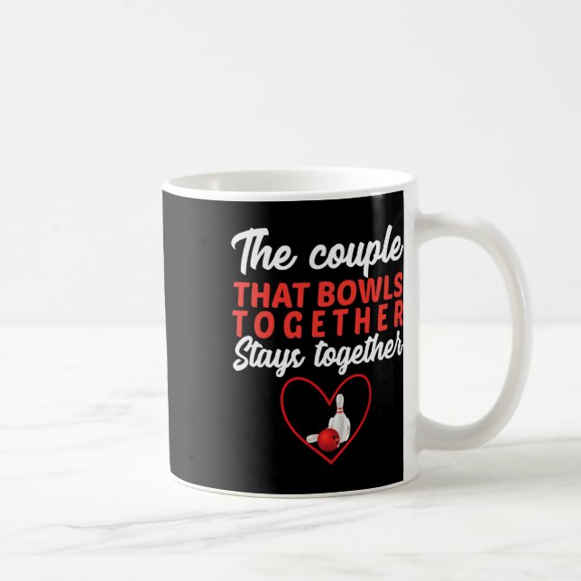 Mug Le Couple Qui Joue Aux Quilles Ensemble Reste Ense (Droite)