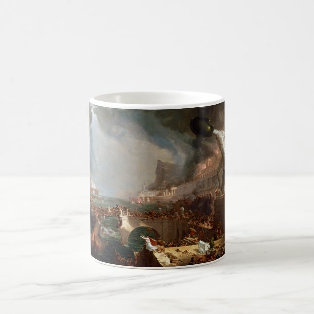 Mug Le cours de l'empire : Destruction par Thomas Cole (Centre)