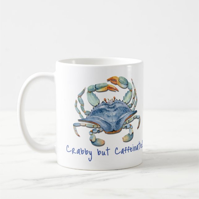 Mug Le crabe mais la caféine (Gauche)