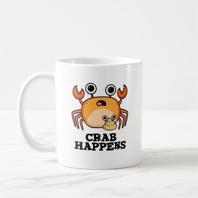 Mug Le crabe se produit un animal amusant (Gauche)