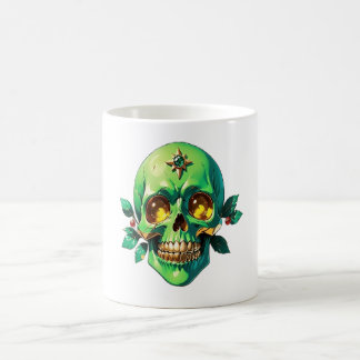 Mug Le crâne roi vert avec une couronne juive