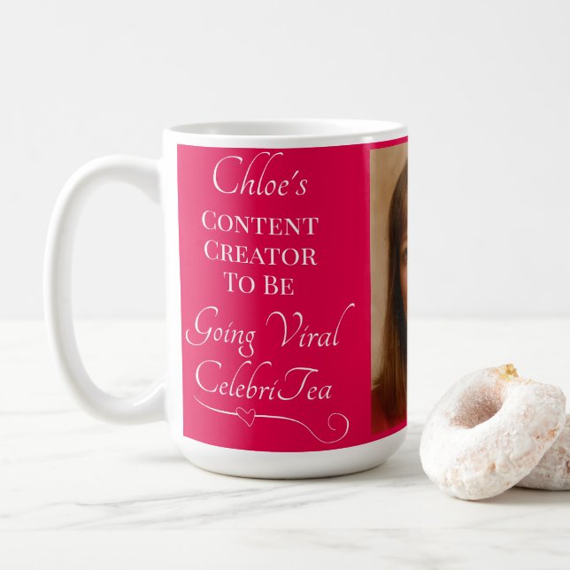 Mug Le Créateur De Contenu Va Devenir Viral CelebriTea (Avec donut)