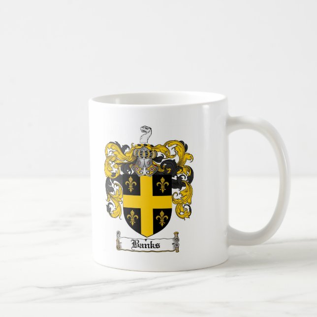MUG LE CREST DE FAMILLE DE BANQUES - MANTEAU DE (Droite)