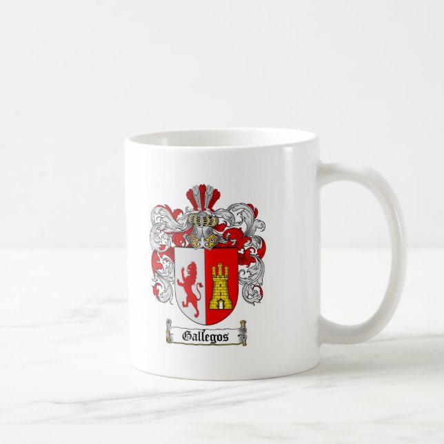 MUG LE CREST DE FAMILLE DE GALLEGOS - MANTEAU DE (Droite)