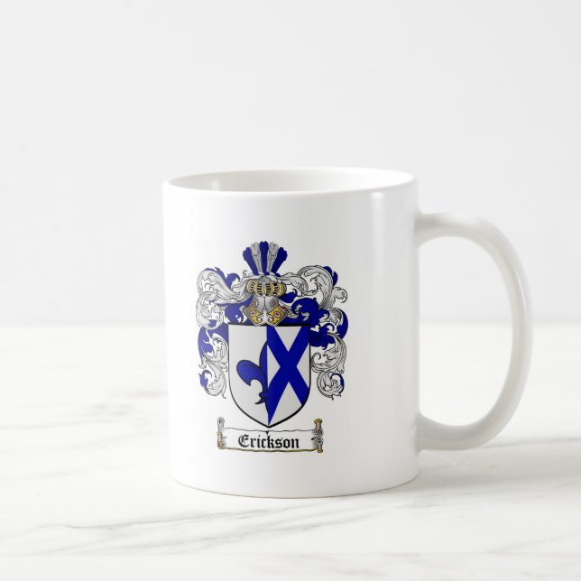 MUG LE CREST DE FAMILLE D'ERICKSON - MANTEAU (Droite)