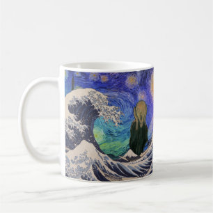 Mug Le cri de la Grande Vague Starry Night