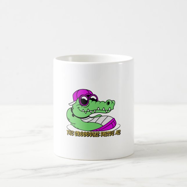 Mug Le crocodile en moi | jolie conception (Centre)