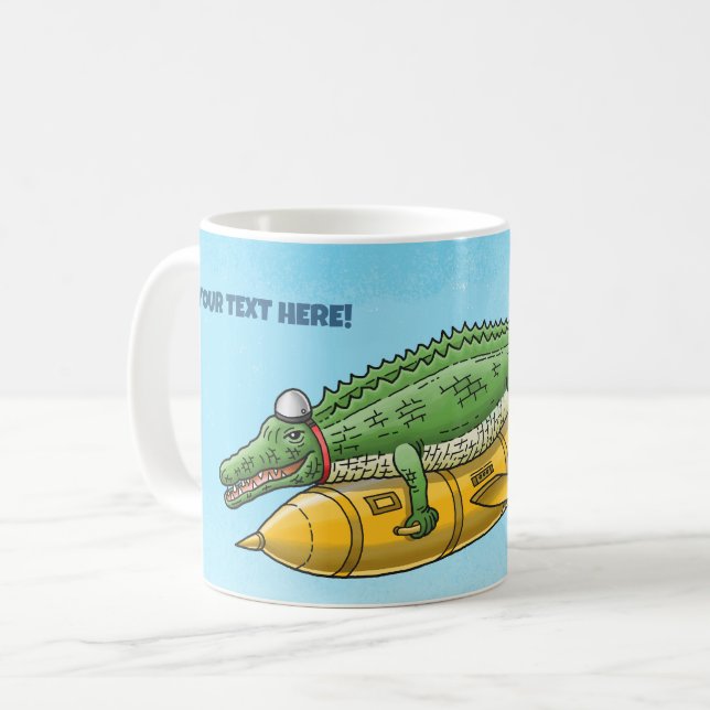 Mug Le Crocodile Fusée (Devant gauche)