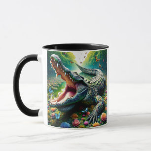 Mug Le crocodile, un prédateur redoutable.