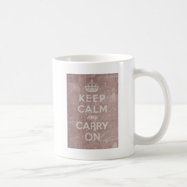 Mug Le cru gardent le calme et continuent (Droite)