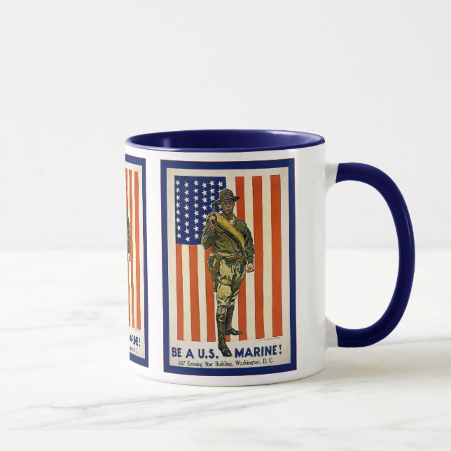 Mug Le cru soit une marine des États-Unis ! (Droite)