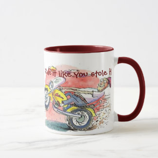 Mug Le cycliste, le montent vous aiment l'a volé ! ,