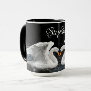 Mug Le cygne blanc muet photographier des animaux