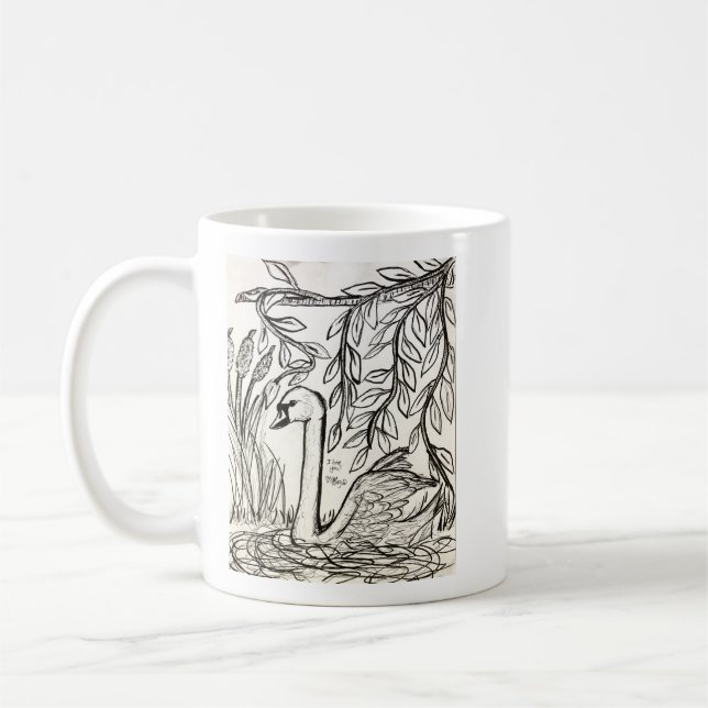 Mug Le cygne de sérénité (Gauche)