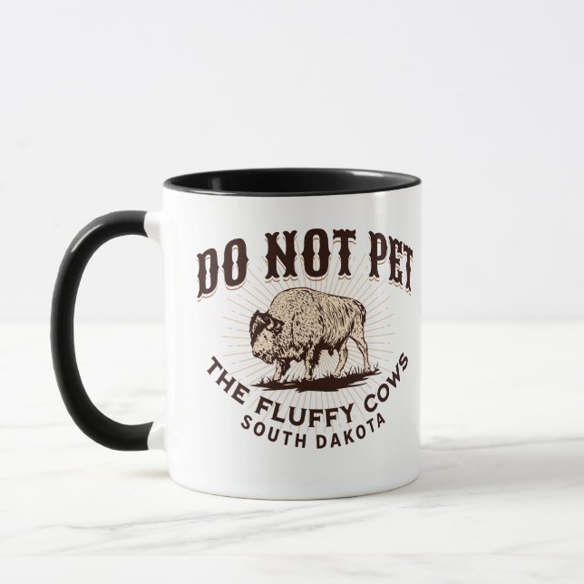 Mug Le Dakota du Sud n'attrape pas le bison des vaches (Gauche)