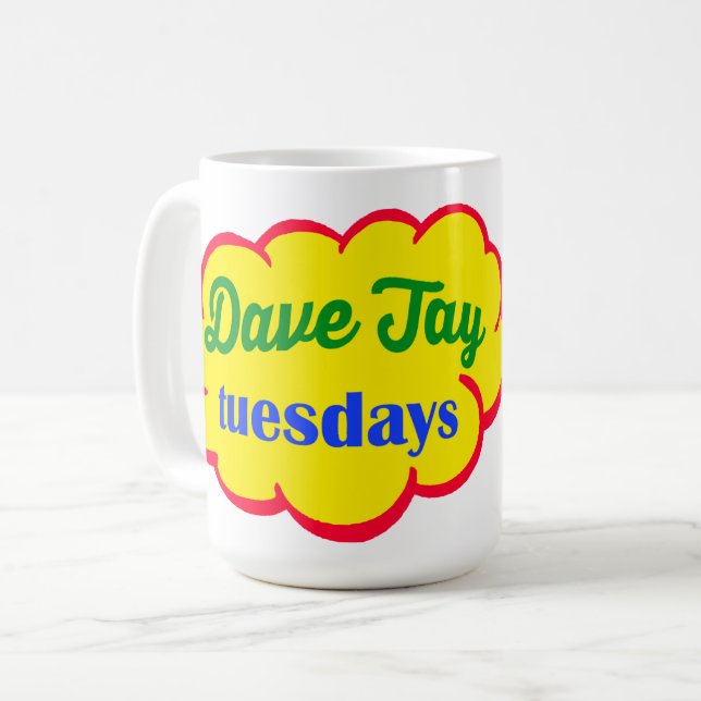 Mug Le Dave Jay Mardi Classic Logo 15 Oz.Mug (Devant gauche)