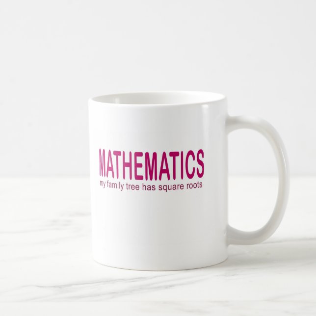 Mug Le _de mathématiques mon arbre généalogique a les (Droite)