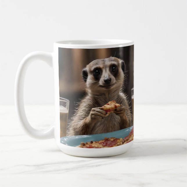Mug Le Déjeuner De Meerkat Sneaky, (Gauche)