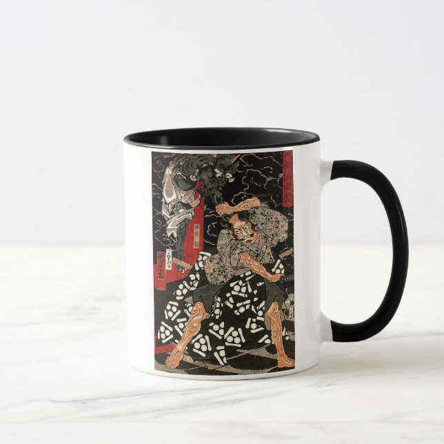 Mug Le démon de la bataille Tsuna de Watanabe, 歌 川 国 芳 (Droite)