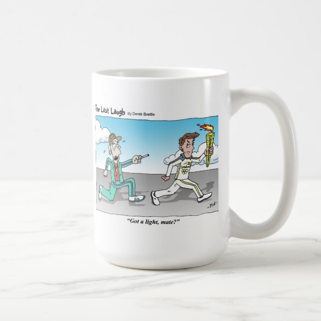 Mug Le dernier rire - a obtenu une lumière, compagnon (Droite)