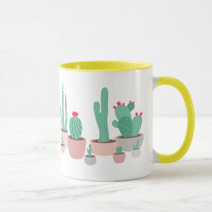 Mug Le désert rêve les cactus mis en pot
