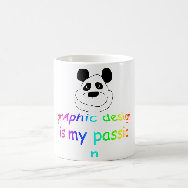 Mug Le design graphique est ma passion (Centre)