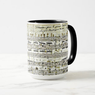 Mug Le design musical "polonaise" de Chopin