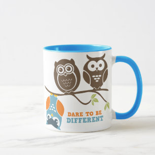 Mug Le Dessin De La Chouette Mignonne Ose Être Différe