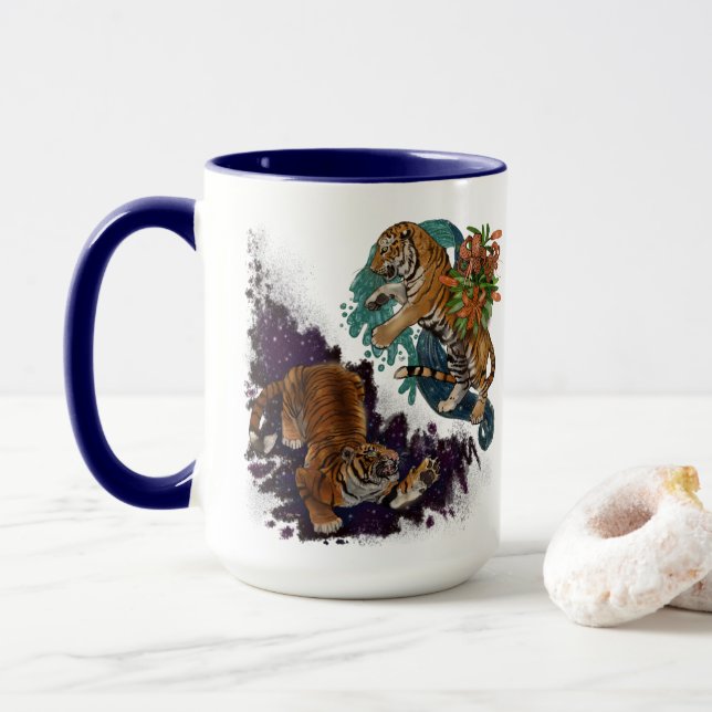 Mug Le destin dans les étoiles Tigres (Avec donut)