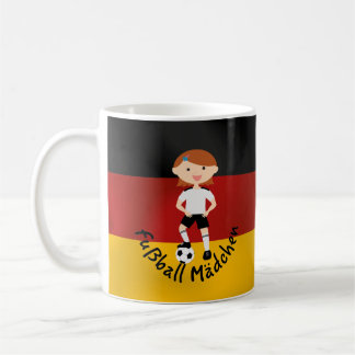 Mug Le Deutschland Allemagne Fußball Mädchen 3 v2