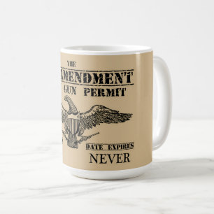 MUG LE DEUXIÈME AMENDEMENT EST MON PERMIS D'ARMES À FE