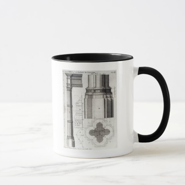 Mug Le deuxième ordre de l'architecture gothique, 1741 (Droite)