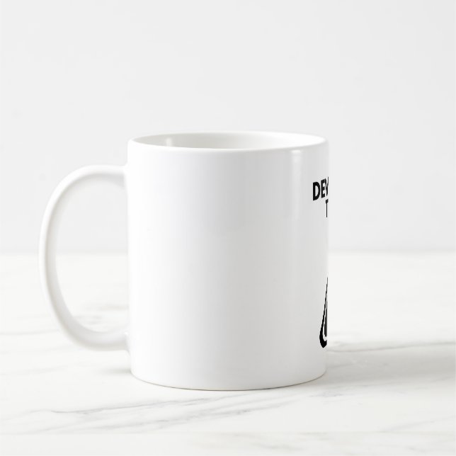 Mug Le développeur pleure. Tester fait pleurer le déve (Gauche)