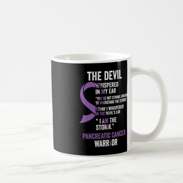 Mug Le Devil- Pancréatique Cancer Sensibilisation Rib (Droite)