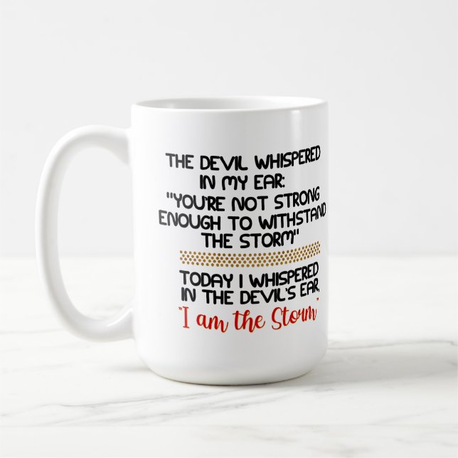 Mug Le diable murmura dans mon oreille Life Inspiratio (Gauche)