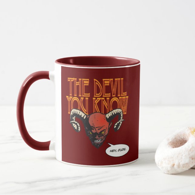 Mug Le diable que vous connaissez Dk Red BG (Avec donut)