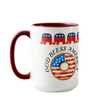 Le Dieu républicain bénit l'Amérique Doughnut