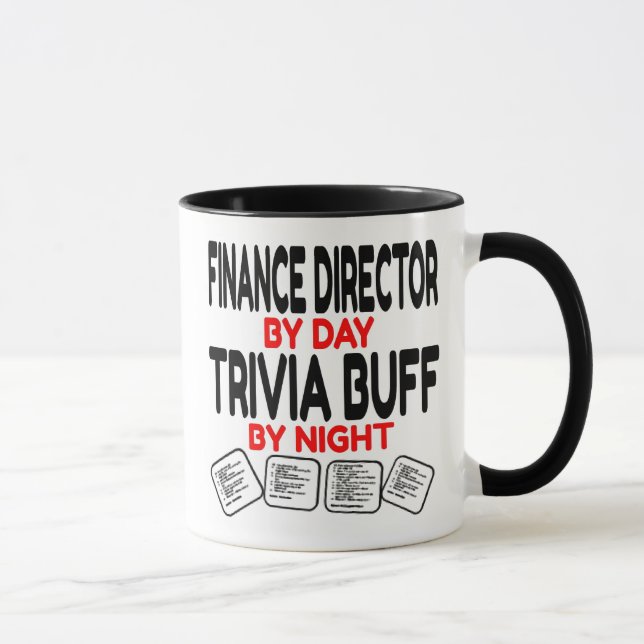 Mug Le Directeur Financier Aime Jouer Des Trivia (Droite)