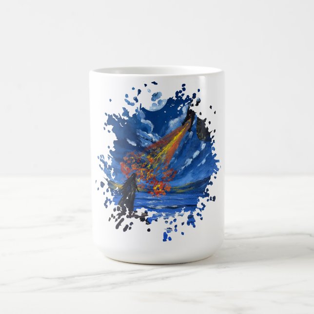 Mug Le dragon - Œuvre d'art faite main  (Centre)