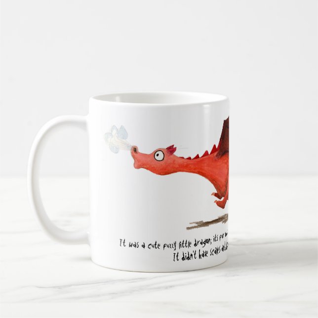 Mug Le dragon rose flou et le Goo (Gauche)