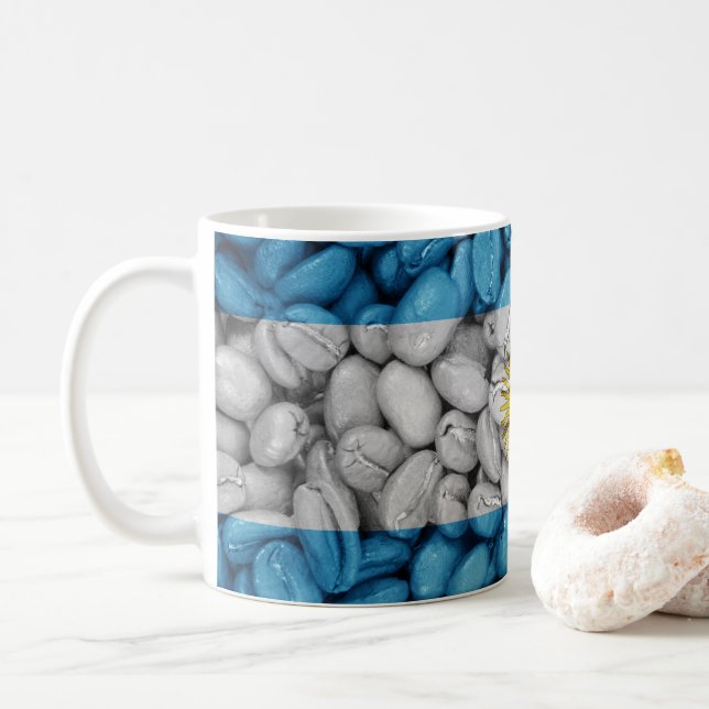 Mug Le drapeau argentin café (Avec donut)