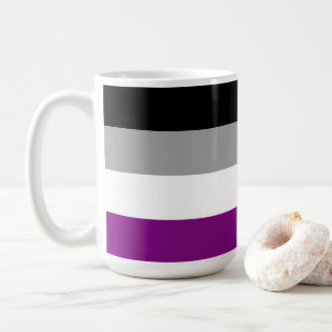 Mug Le drapeau de fierté asexuel de SlipperyJoe met l'