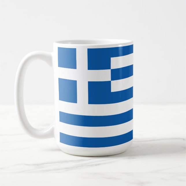 Mug Le drapeau de la Grèce  (Gauche)