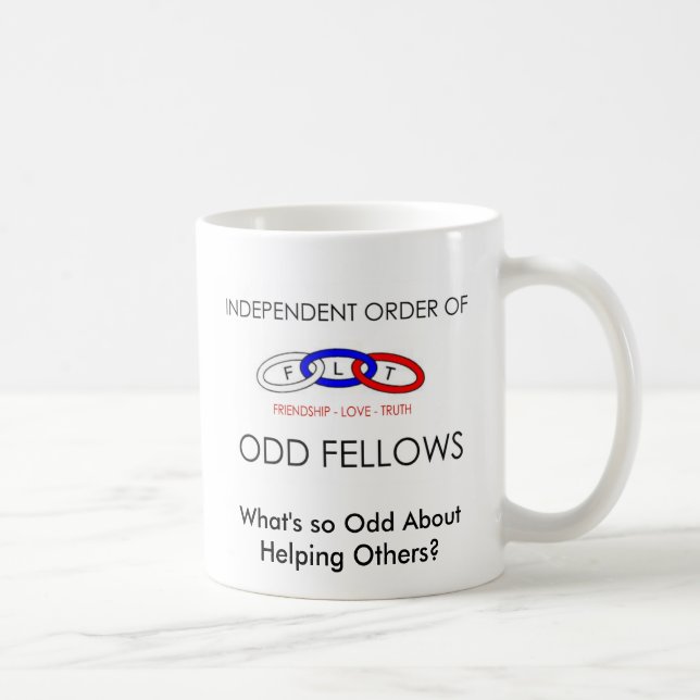 Mug Le DRAPEAU d'IOOF, ce qui est AboutHelping (Droite)
