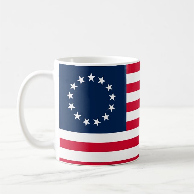 Mug Le drapeau révolutionnaire de Betsy Ross de guerre (Gauche)