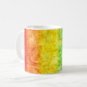 Mug Le drapeau tie-dyé de SlipperyJoe arc-en-ciel pres