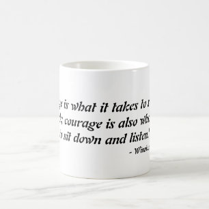 Mug Le "est courage ce qu'il prend pour se lever et
