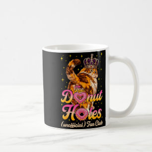 Mug Le fan club des trous de donut mème de chat drôle