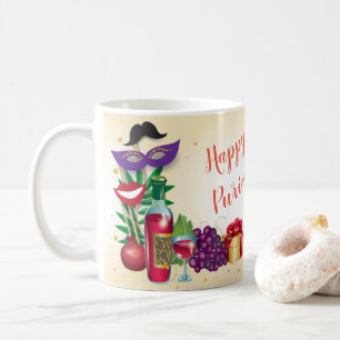 Mug Le festival heureux de Purim badine des vacances